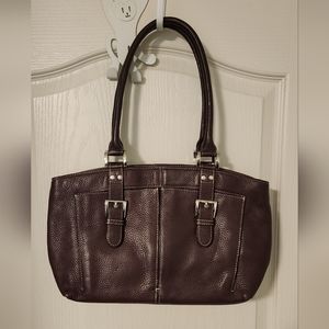 Tignanello brown leather purse , hand bag / shoulder bag